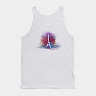 Eiffel Tower - Single Line Tank Top